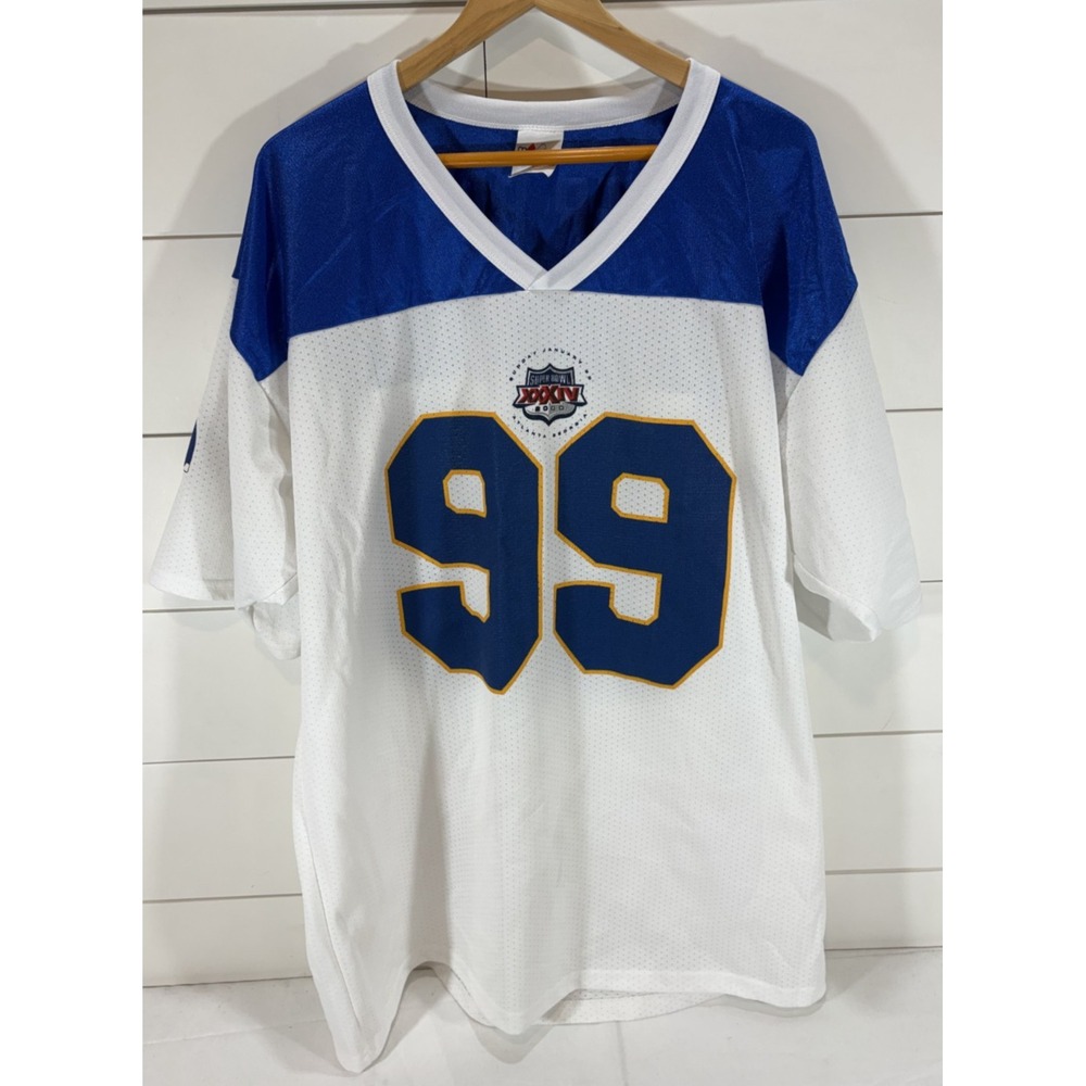 NFL RAMS SUPER BOWL XXXIV CHAMPIONS AUTHENTIC MAJESTIC VINTAGE JERSEY ADULT  XL
